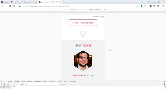 Do landing page, custom html css website, template by Irina_front_end ...