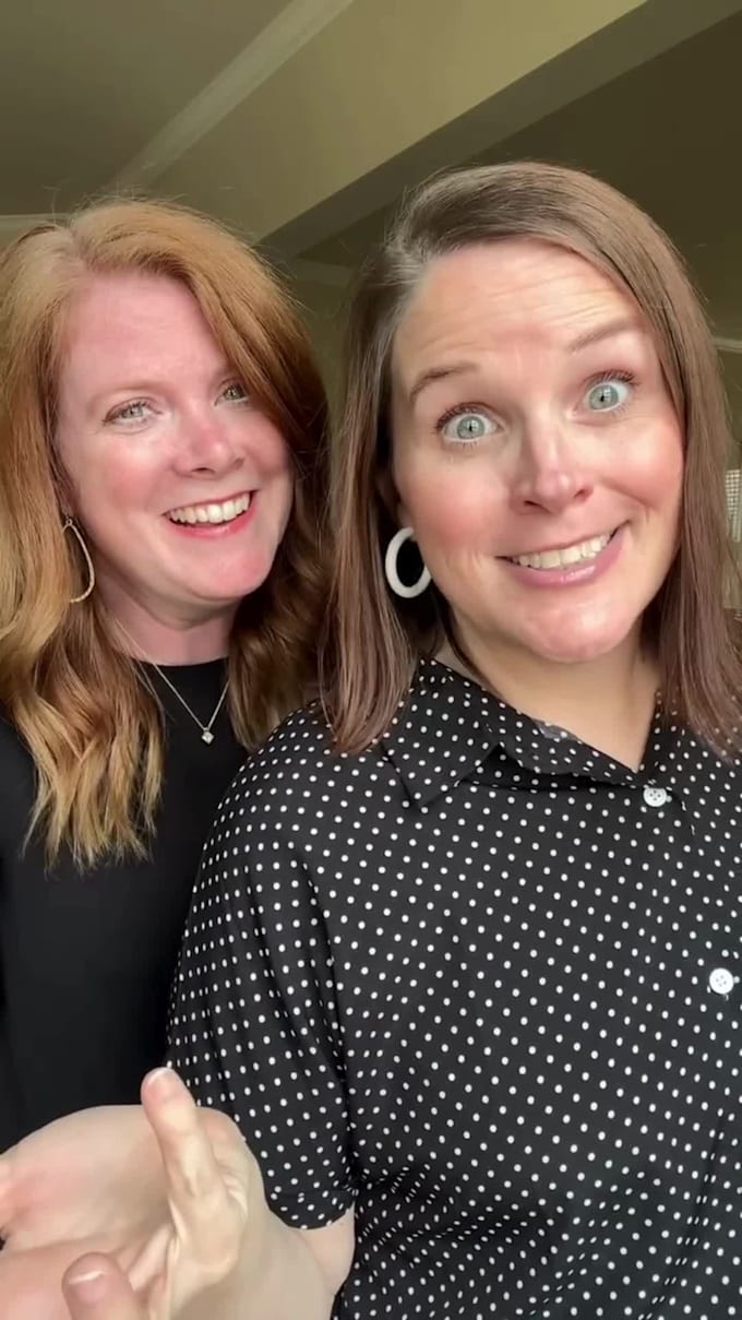 make a selfie style ugc video with dual creators