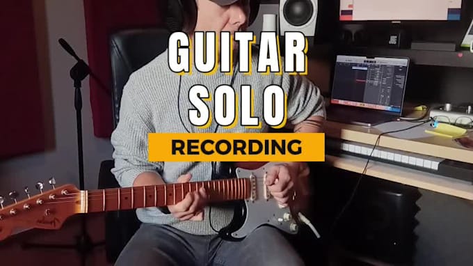 record professional studio quality lead electric guitar