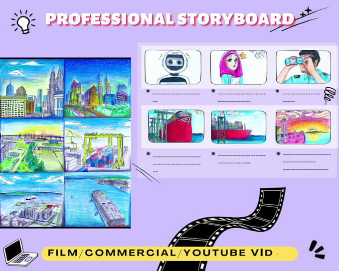 create storyboards for your films, commercials, animations