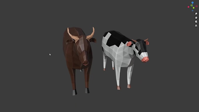 create premium low poly 3d models