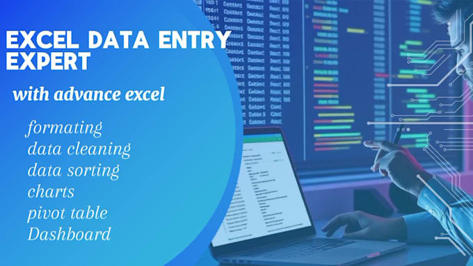 do advanced excel data entry, formulas, and automation