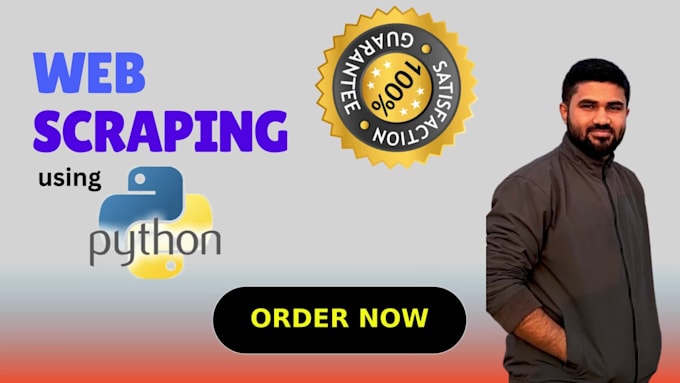 Web scraping using python by Devrony | Fiverr