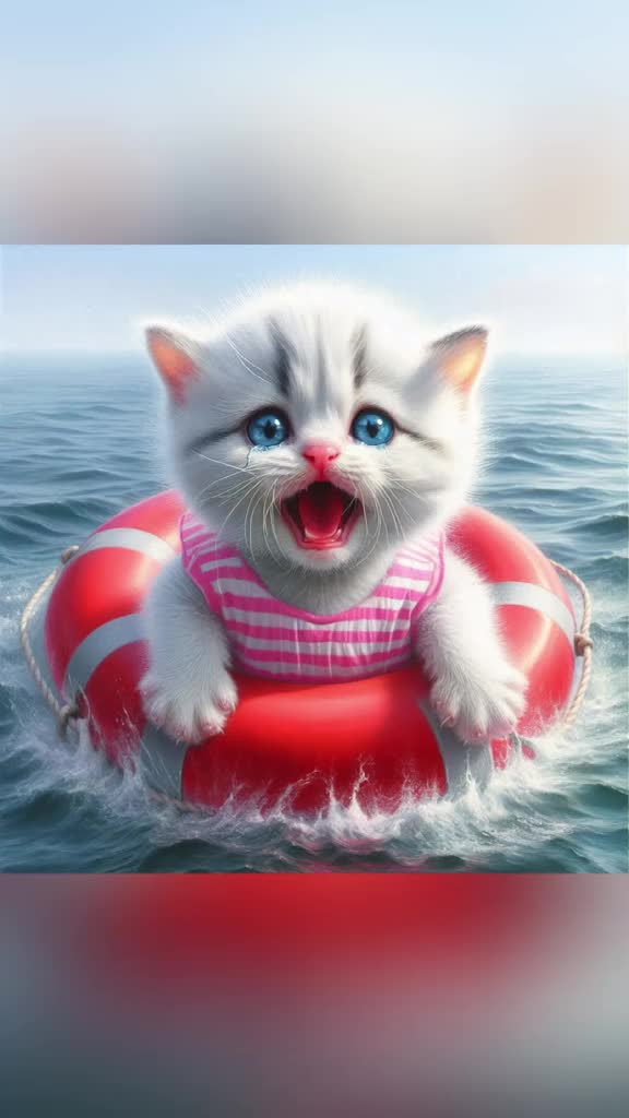 create a premium ai cat video