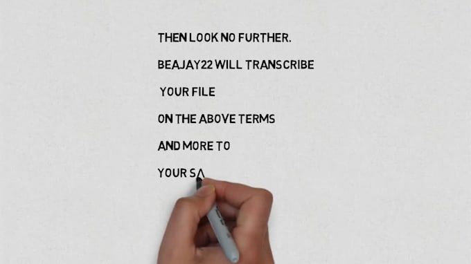 do a thorough transcription on your  audio and video files