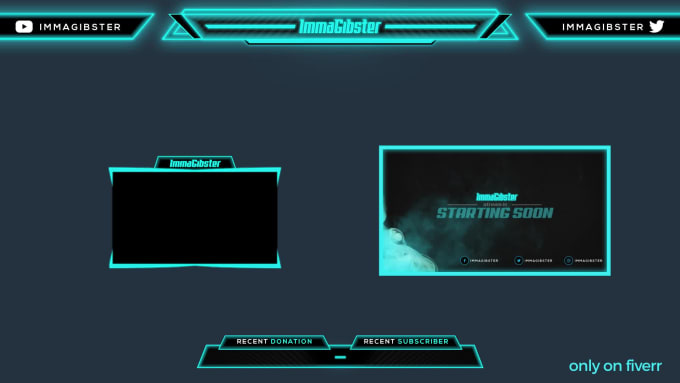 Professionally Twitch Overlay Facecam Panels By Arslananimator Fiverr