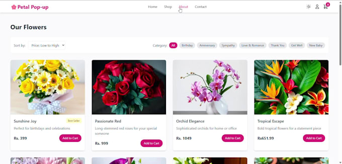 create a beautiful and fully functional ecommerce website