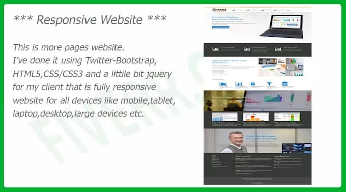 make responsive website within 24 hours