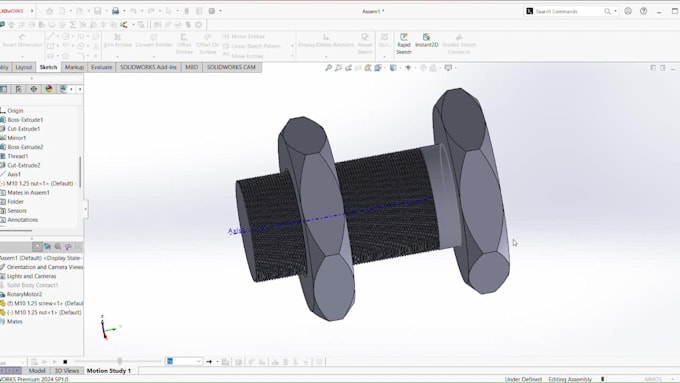 Design 3d mechanical parts and assemblies in solidworks by Yadhershanr ...