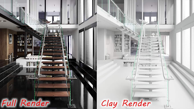 rendering your interior  and exterior design