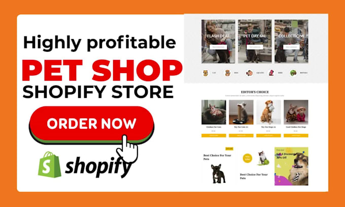 build profitable pet shopify store dog store cat store shopify website dropship