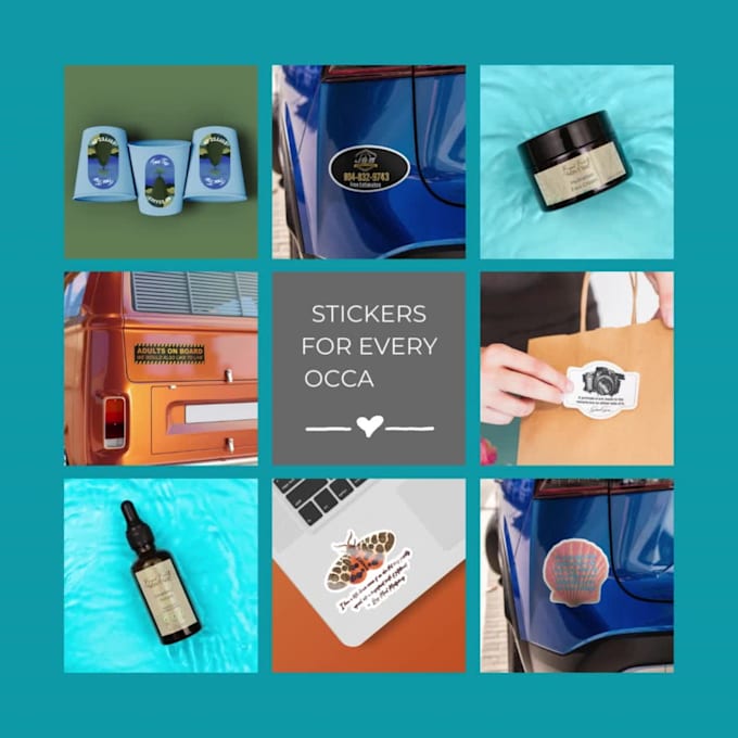 create a custom product label or sticker