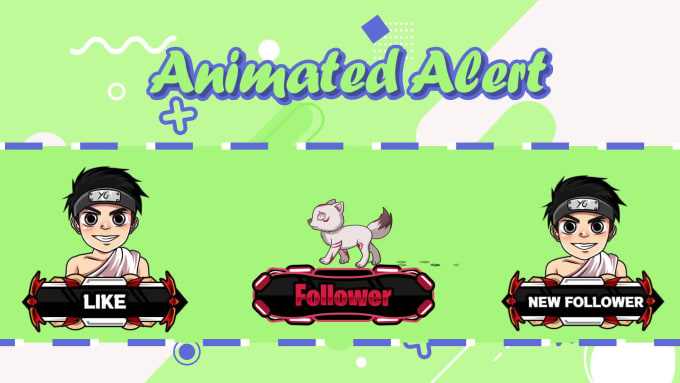 Hire a freelancer to create custom animated alerts for your twitch streaming