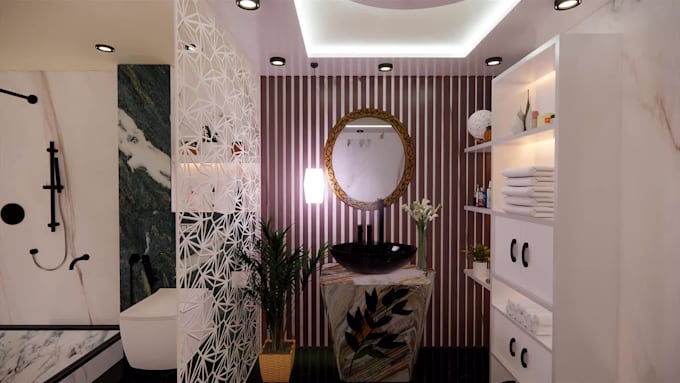create bathroom interior design and bathroom design