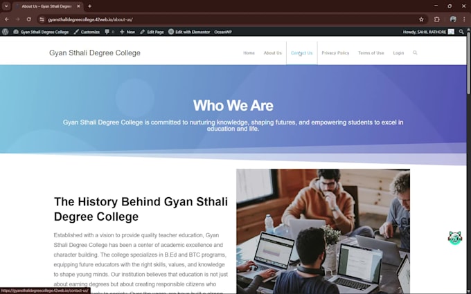 build a modern and responsive college or school website