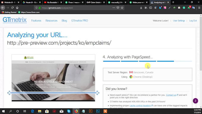 wordpress site speed optimization with gtmetrix, google page insights