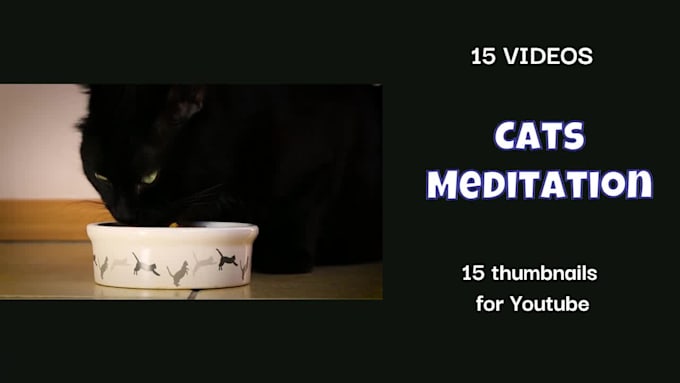 create cat meditation music video for youtube channel