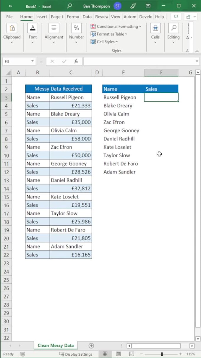 clean data, merge, editing sorting consolidate, and rows columns in excel or CSV