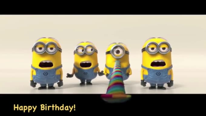 Minions wishes you happy birthday funy video by Shilamissam | Fiverr