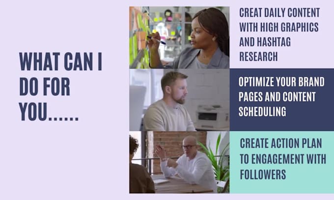 be your social media marketing manager and content creator