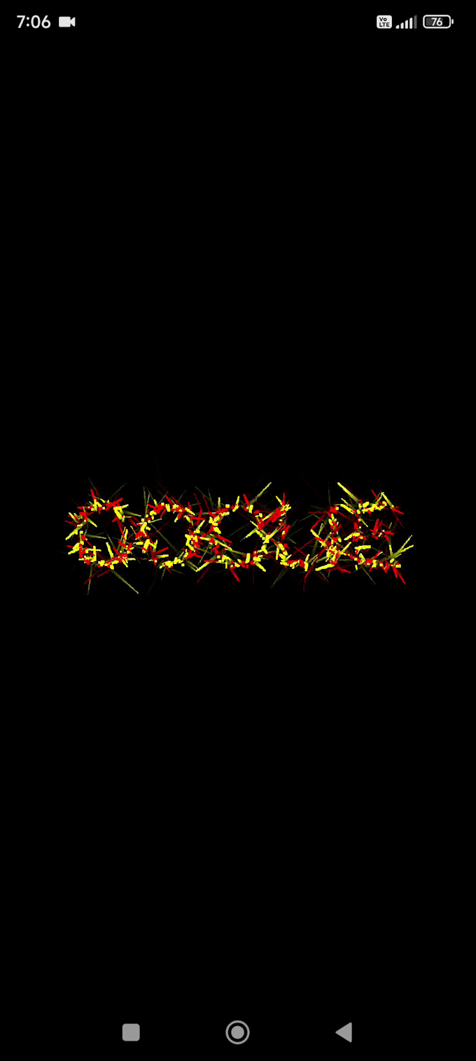 do title and text convert particle animation