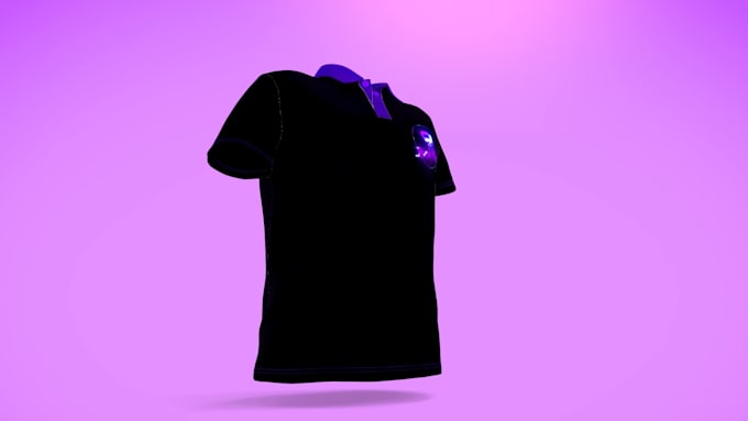 make a 3d polo tshirt mockup video