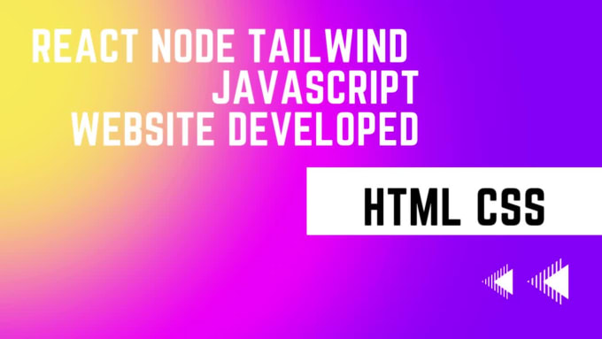 Develop Responsive Website In Html Css Javascript React Node Tailwind ...