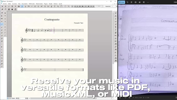 digitize your sheet music professionally