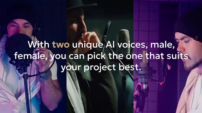 create ai voice overs, human like audio for anything