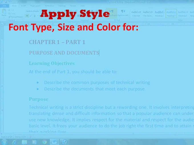 format your word documents