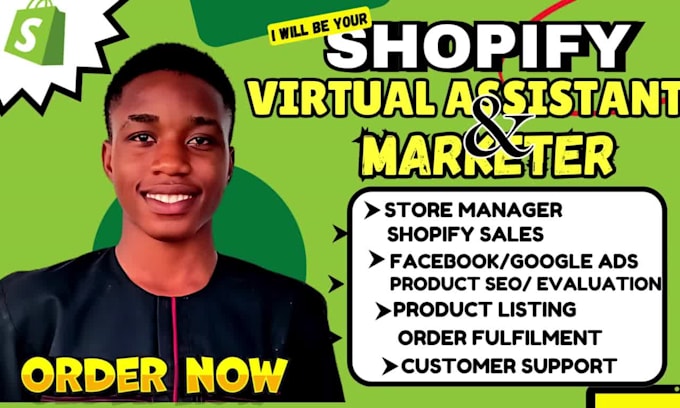 shopify virtual assistant, store promotion, facebook google ads, SEO sales boost