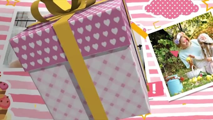 create birthday slideshow for girl and boy