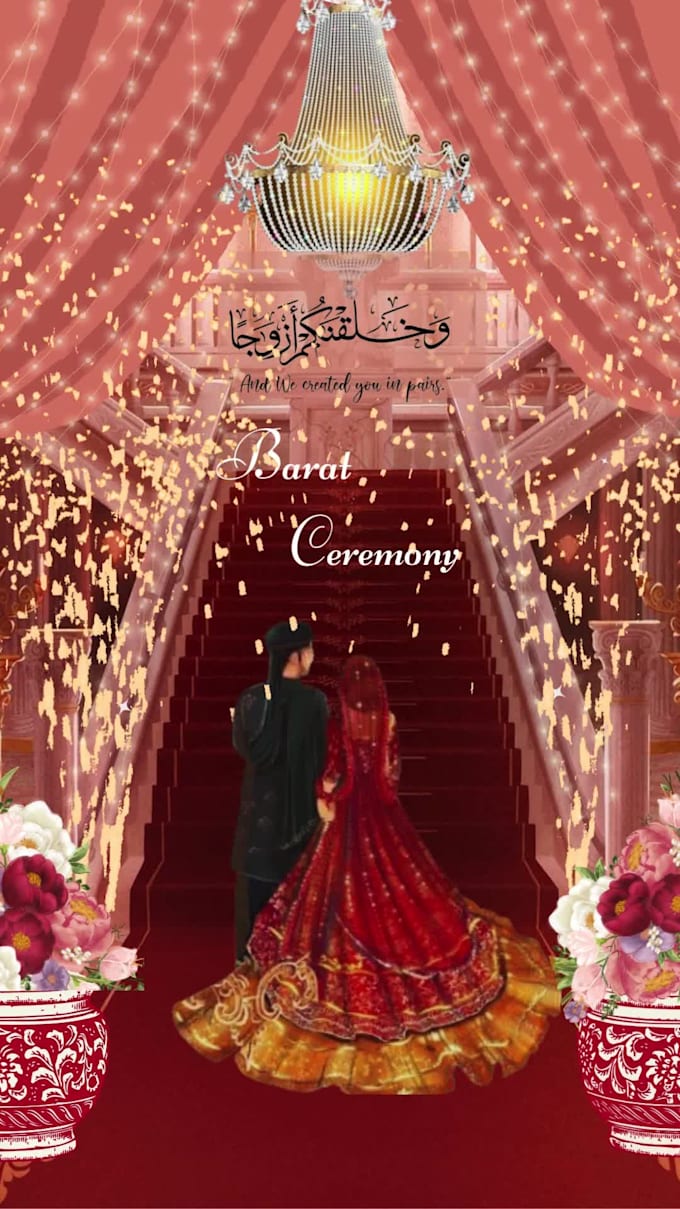 make elegent invitation design card for wedding and events