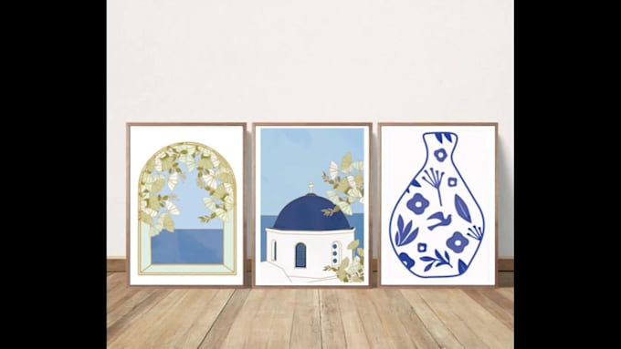 Design custom printable wall art for your shop by Barroka | Fiverr