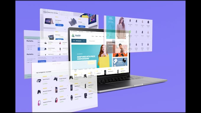 create landing page design or PSD website design