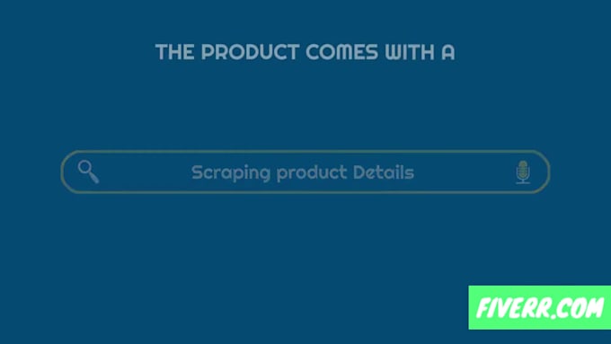 scrape product data from amazon, ebay, and any ecommerce website