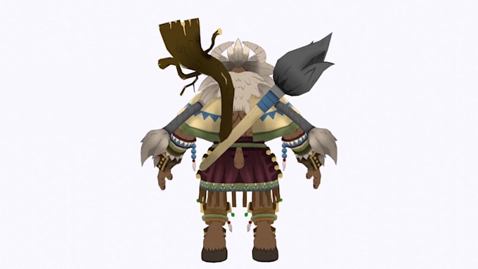 create stylized 3d characters game ready, unreal unity