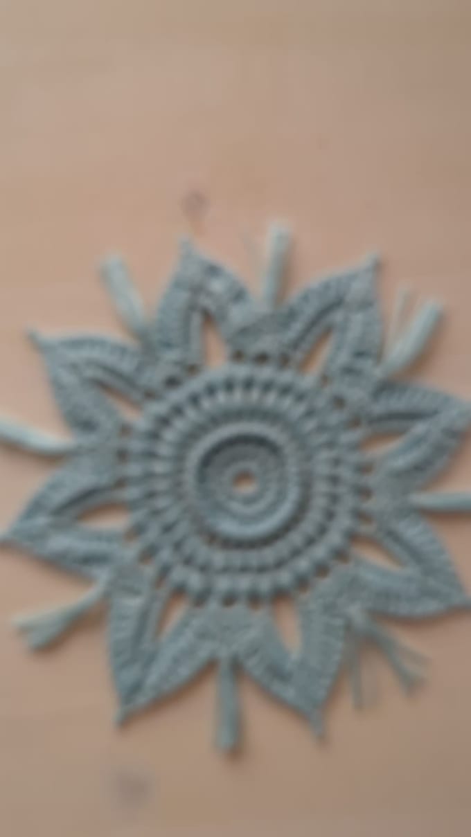 make a crochet doily, nina doily