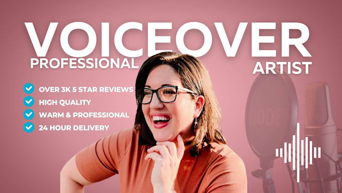 record a natural, professional american female voice over
