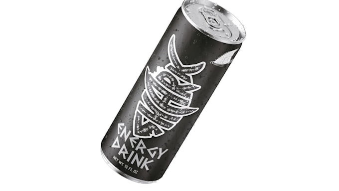 create a energy drink label for your brand