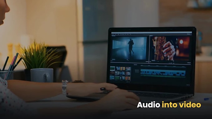 convert text blog article audio to video