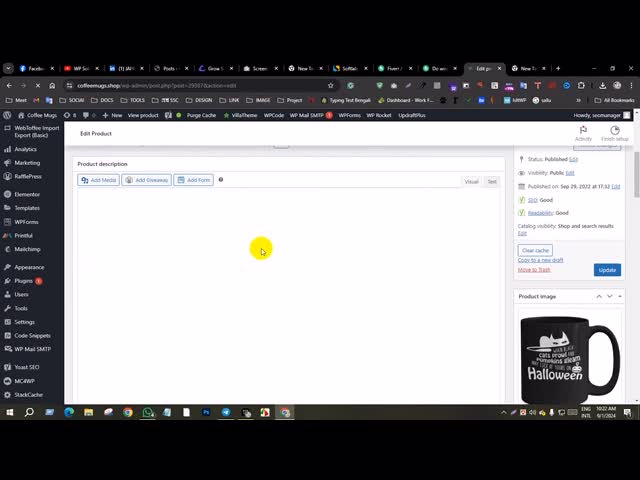 do product SEO by yoast woocommerce and upload products