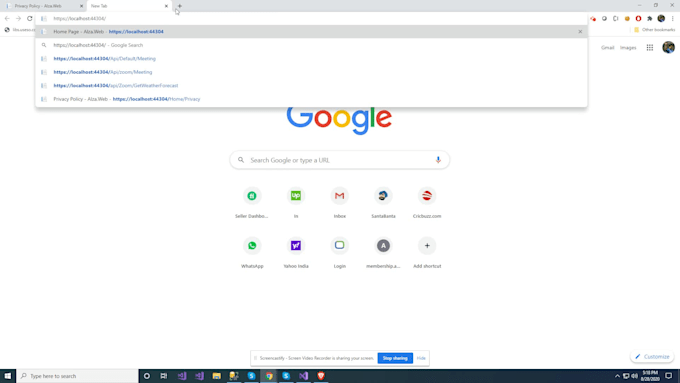 do aspnet core 3 web API and web applications