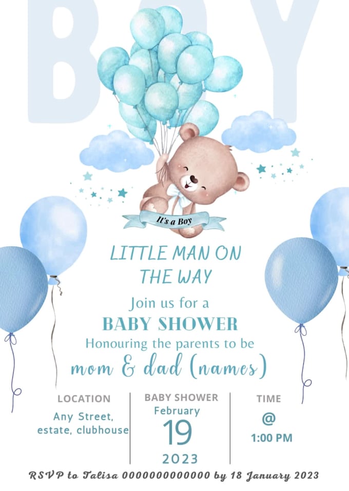 create animated invitations for baby shower and wedding, birthday