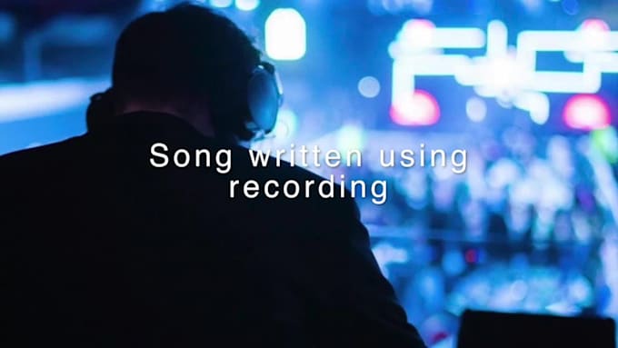 write a song around your playing or singing