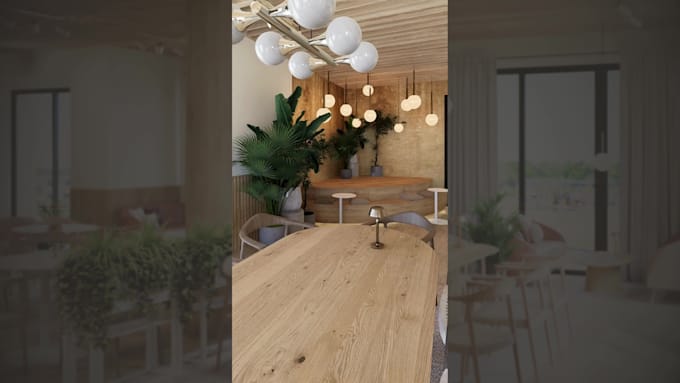 interior design and 3d render your commercial project