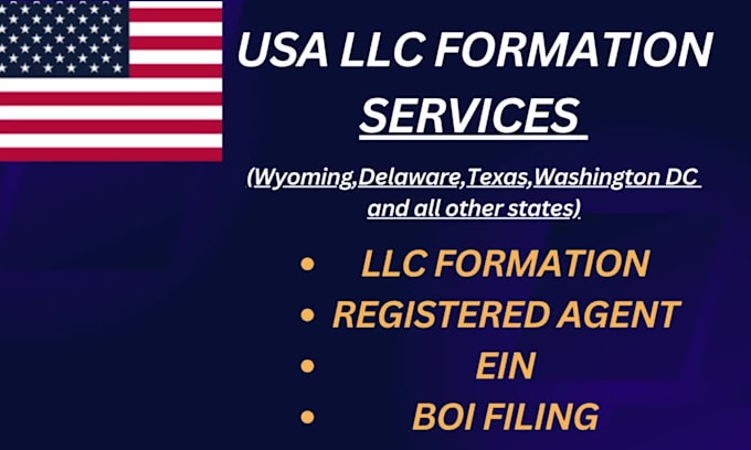 do USA llc registration,obtain ein tax id and file boi report
