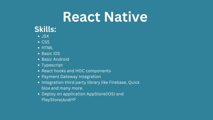 Create React Native Application By Voramaulik Fiverr 0560