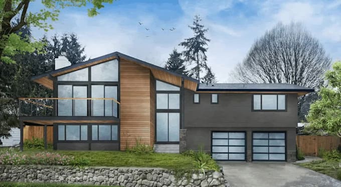 redesign your house facade with a new architectural design