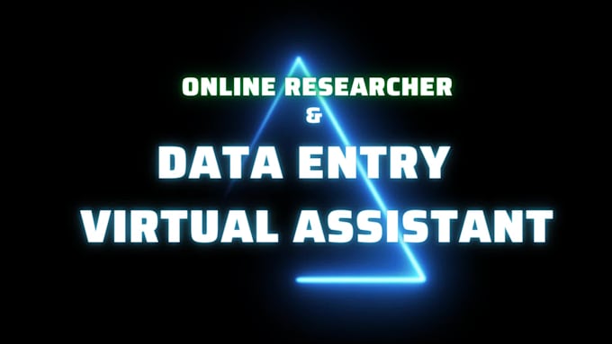 be your internet research, data entry, and data processing VA